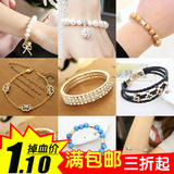 Yiwu đồ trang sức nhỏ Hàn Quốc phiên bản của pha lê bow bracelet nữ mô hình Hàn Quốc phiên bản của thời trang hoang dã vòng đeo tay