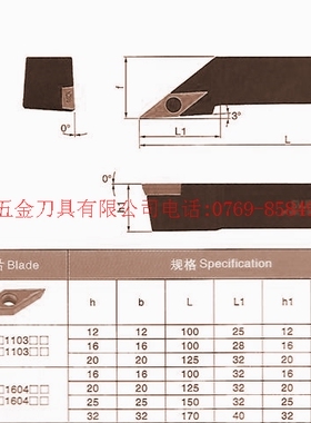 实体店数控车刀杆/螺钉式外圆车刀/主偏角93度 SVJCR3232P16