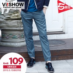 New viishow2015 spring straight leg casual Pant men's casual pants slim casual Pant men's pants