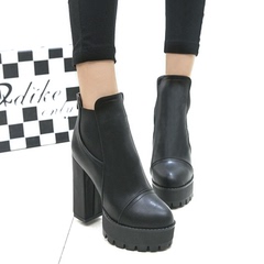 Autumn new super hero sheep high heel boots women high heel shoes with chunky heels booties boots ankle boots Martin boots tide