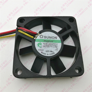 正品SUNON/建准 KDE1245PFV1 12V 1.7W 4510 磁悬浮风扇测速4.5CM