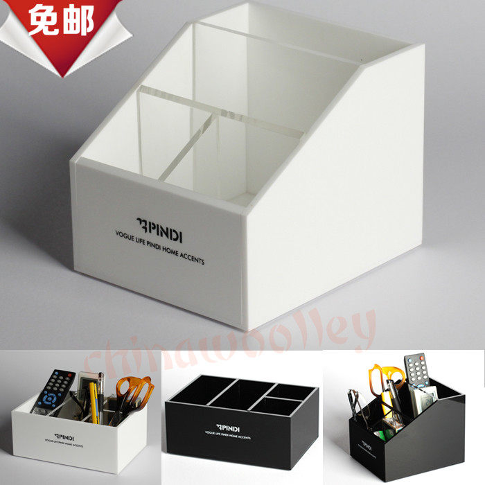 买一送一包邮亚克力家用客厅盒桌面杂物盒办公文具饰品化妆收纳盒