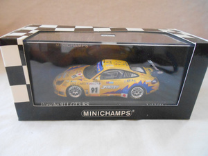 特价1:43迷你切 保时捷911GT3 2006年勒芒赛T2M车队91# 限量2016