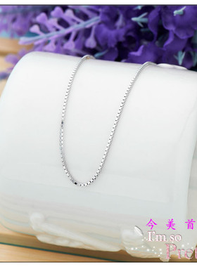 钛钢项链时尚韩版女钛金细款银色