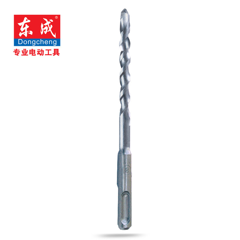 东成电锤冲击钻头合金10-25*350mm 圆柄两坑两槽穿墙电动工具附件