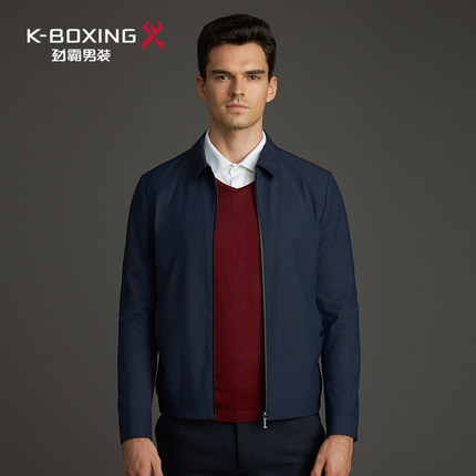 【专柜同款】劲霸男士秋冬夹克商务休闲夹克秋冬外套|BKDL3119