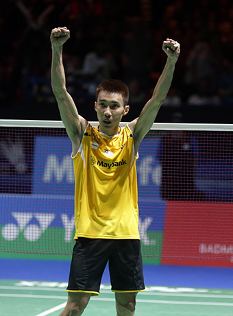 羽毛球体育明星李宗伟经典海报定做明星周边房间客厅装饰画T2210A