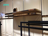 店铺背景板 装 饰板 欧式 修货架 服装 店铺装 玫瑰金货架 墙板