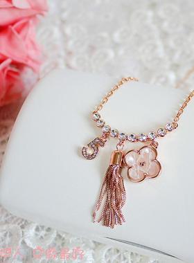 淑女风流苏水晶毛衣链限量包邮