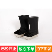 财神鞋 佛像中筒套筒黑色棉布鞋 老爷鞋 黑帮菩萨官靴泡沫底厂家直销