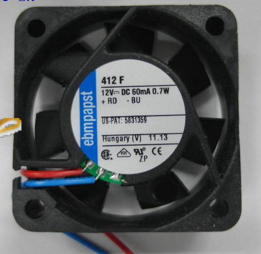 TYP 412F 全新原装ebmpapst 4010 12V高精度仪器散热风扇散热器