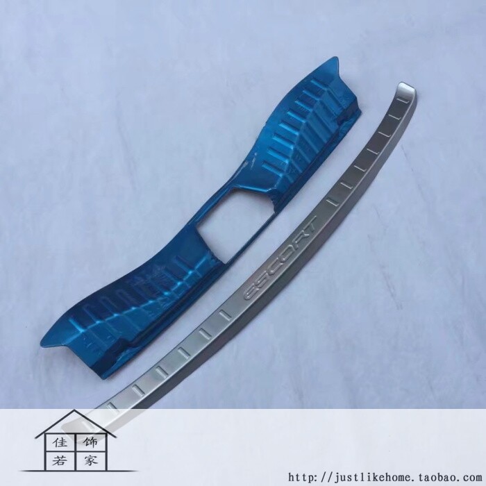 15-19款福特福睿斯专用不锈钢内外后护板 尾箱防护贴后杠踏板亮条