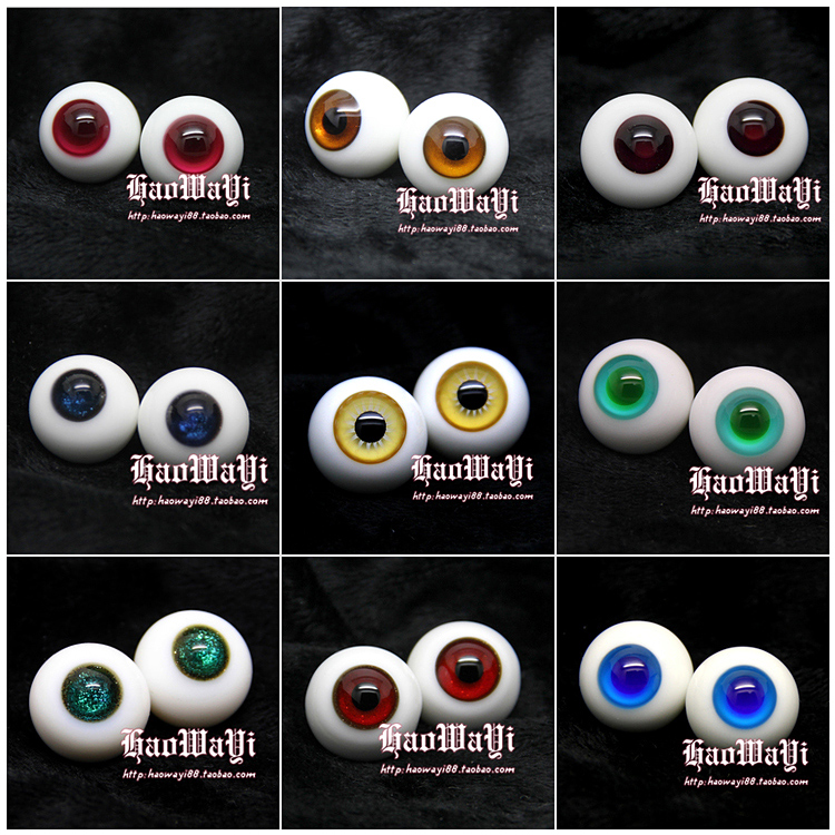 娃娃玻璃眼珠现货包邮