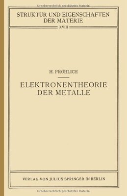【预订】Elektronentheorie Der Metalle