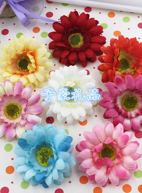 仿真西洋菊 菊花 绢花 假花 DIY发夹 头饰衣服帽子装饰花6.5CM