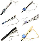 七夕节礼盒装 高端礼品男士 镶嵌高档进口水晶 领带夹 商务正装