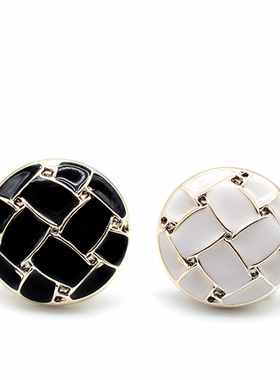 百搭黑色纽扣个性大衣扣西装扣风衣毛衣钮扣衣服外套白色装饰扣子