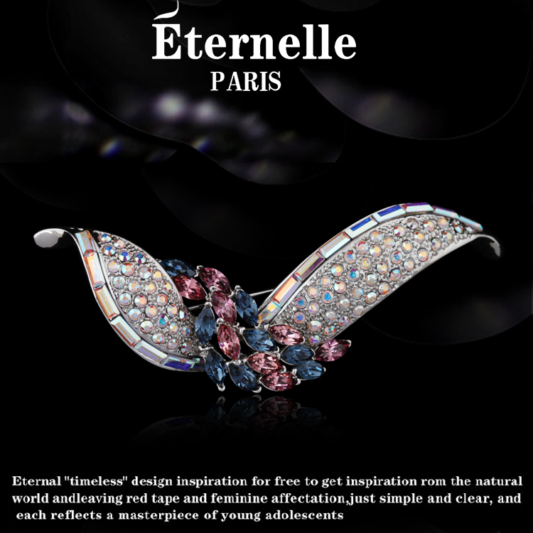 Broche femme ETERNELLE en cristal autrichien - Ref 1172046 Image 1