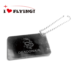 我爱飞行|港龙航空CREW机组限量版金属拉丝不锈钢身份吊牌 钥匙扣