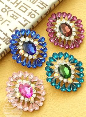 闪耀高档惊人的亚克力水晶胸针 胸花饰品 /5.5*7cm/H-P04044