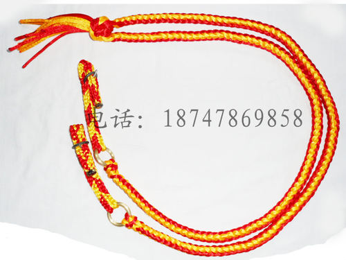 马术用品 马匹装备 彩绳手编马缰绳 结实耐用可水洗 不怕晒