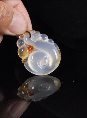 岫色正品玛瑙冰种民族风女款玉髓