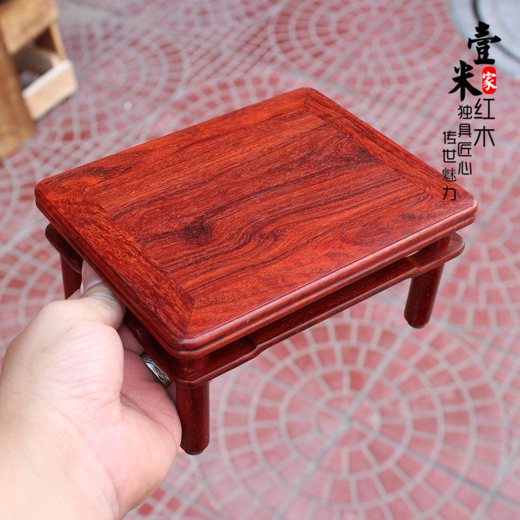 独板红木方形花架印度小叶紫檀