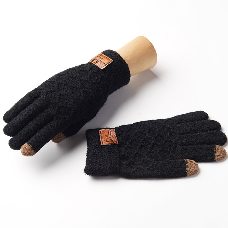 Gants pour homme REALBY    en de laine - Ref 2781592 Image 4