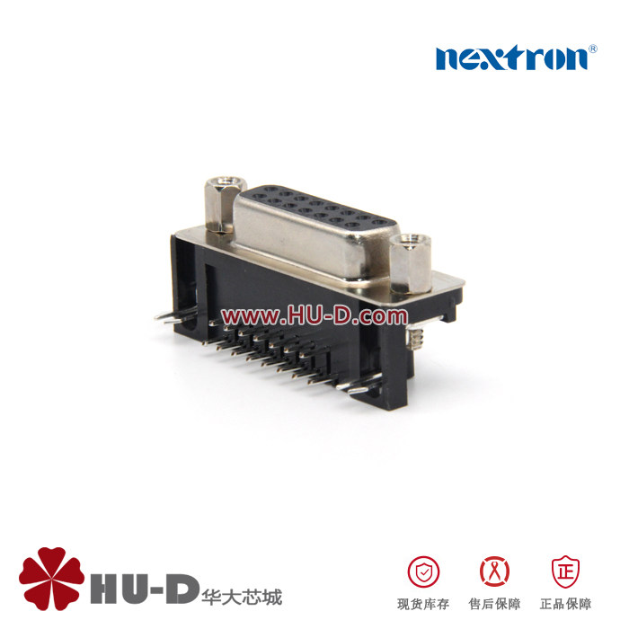正凌精工nextron D-USB连接器 卧式弯针DB头 DR-15P 母头/弯针