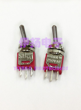 SH SALECOM台湾兴瀚进口钮子开关 TS-4 5MM安装孔3脚2档 TS40-T