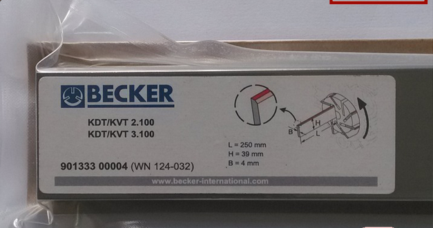 WN124-032贝克BECKER真空泵碳片DVT/KVT3.100旋片叶片刮片