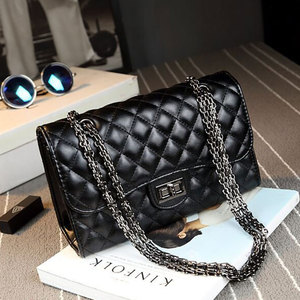 欧美菱格链条包