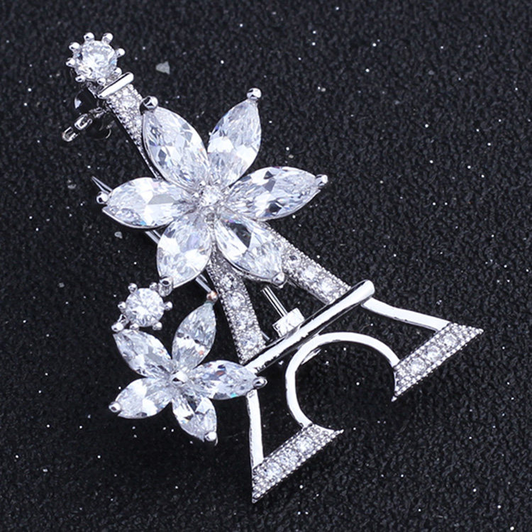 Broche en Zircon diamant - Ref 1176433 Image 1