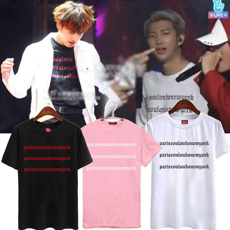 BTS防彈少年團金南俊JUNG KOOK田柾國演唱會同款應援衣服短袖T恤在類目 男裝, T恤中 - 來自Buy2taobao.com提供專業的淘寶代購服務