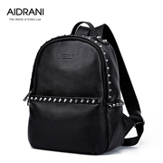 Ai Danni dermal riveting summer backpack Orange fashion backpacks Korean bags leisure bags women bag surge