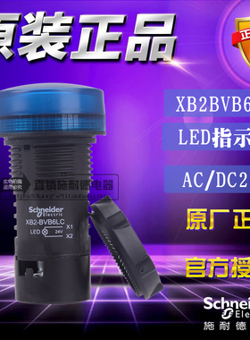 施耐德 XB2BVB6LC XB2-BVB6LCAC/DC24V 指示灯信号灯开关按钮原装