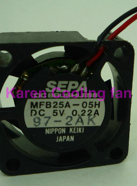 原装SEPA MFB25A-05H 2510 DC5V 0.22A 2.5cm笔记本散热风扇HZDO
