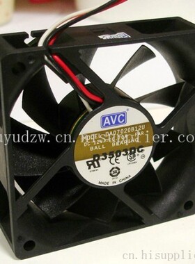 AVC 7020 DA07020B12U 12V 0.7A 7cm 双滚珠 大风量cpu机箱风扇