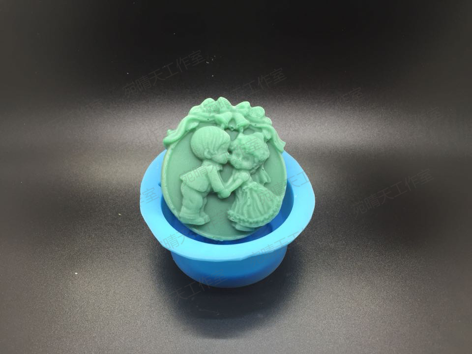 铃铛天使模具 婚礼模具 硅胶模具 手工皂模具 出皂量单孔100克