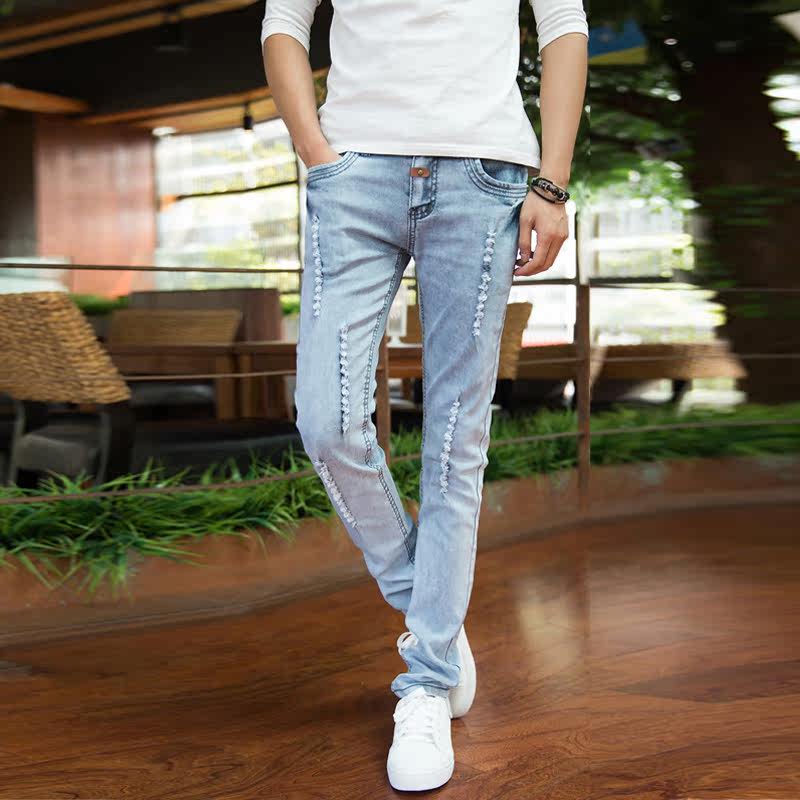 Jeans pour adolescent pieds Slim pour automne - Ref 1466569 Image 1