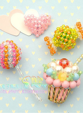 手工串珠进口TOHO米珠材料包 可爱糖果组合 中文走线教程