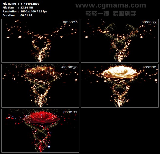 唯美花瓣粒子飘舞鲜花花朵led大屏舞台晚会背景高清视频素材制作