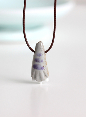 虎爪手工捏制陶瓷朋友小饰品项链