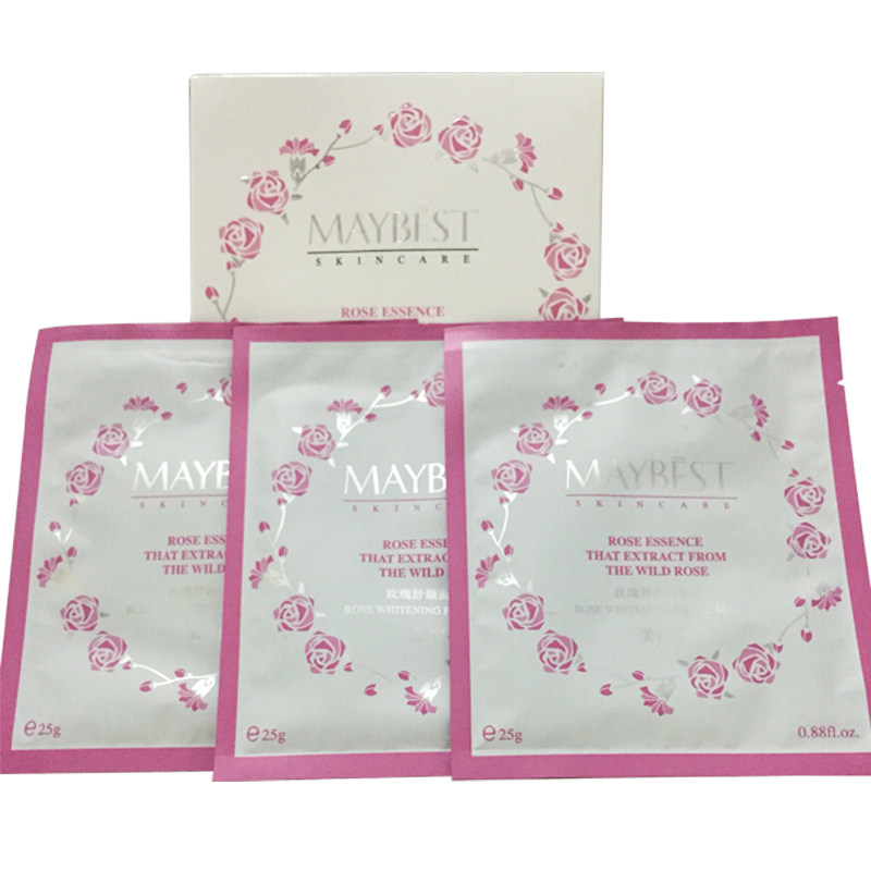 美百氏MAYBEST正品玫瑰舒颜面贴膜美肌水润深层滋养柔肤10片装