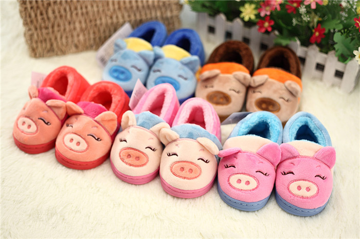 Chaussons enfants en suède pour hiver - semelle caoutchouc - Ref 1009009 Image 1