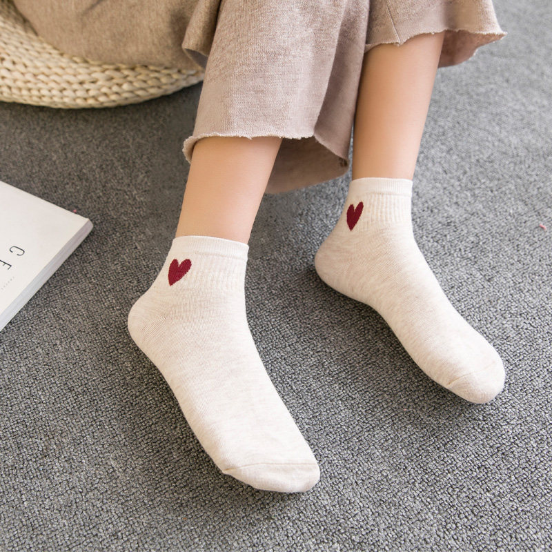 袜子女短袜夏季可爱日系韩国短筒白色棉袜薄款运动防滑中筒潮袜