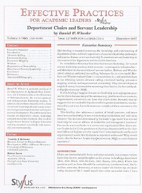 【预售】Department Chairs and Servant Leadership: Issue 12