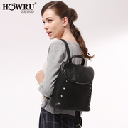 2015 new fashion handbags crocodile pattern backpack school in Korean style leisure bag rivet bag