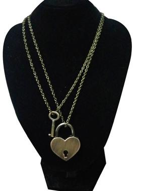 古铜色钥匙日韩风挂件吊坠项链