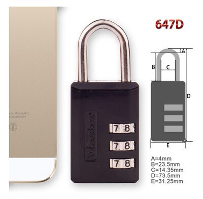 正品MasterLock美国玛斯特锁密码锁锌合金密码防盗挂锁647MCND